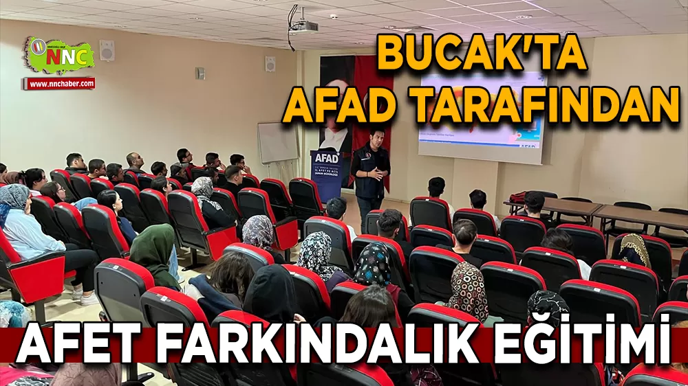 Bucak'ta AFAD tarafından Afet farkındalık eğitimi