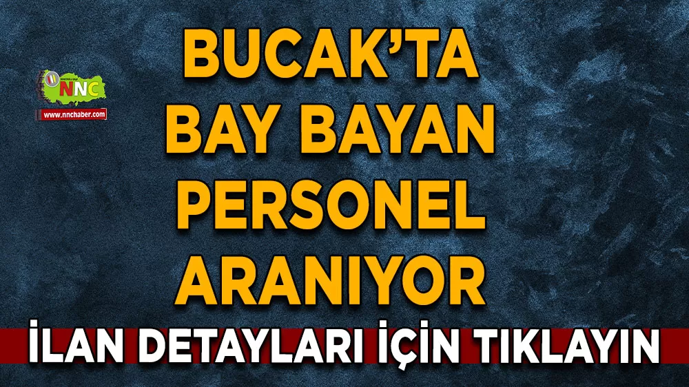 Bucak'ta bay bayan personel aranıyor! SYC Yemek ilanı duyurdu