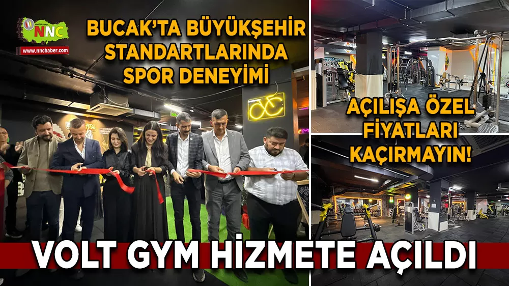 Bucak'ta büyükşehir standartlarında spor deneyimi! Volt Gym hizmete açıldı