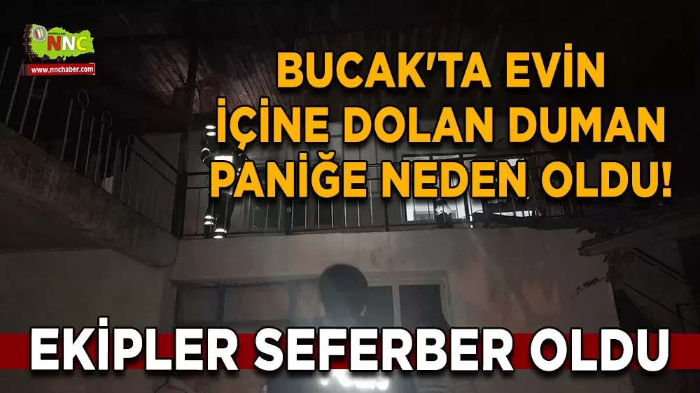 Bucak'ta sobadan sızan duman panik yarattı
