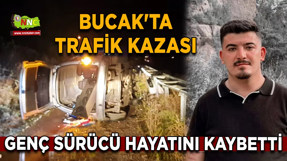 Bucak'ta trafik kazası Genç sürücü hayatını kaybetti