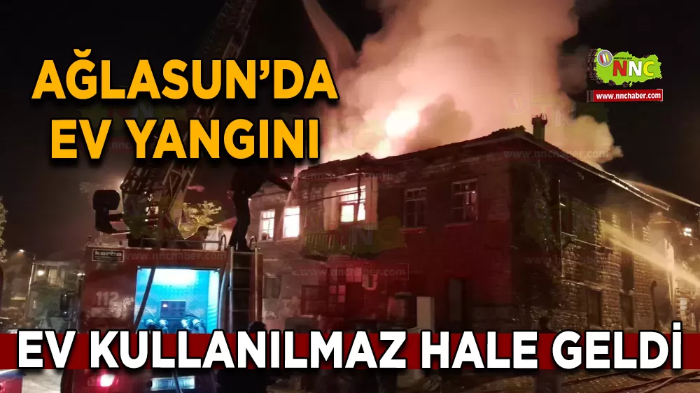 Burdur Ağlasun Yangın ile uyandı  