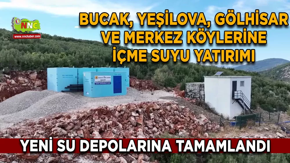 Burdur’un köylerine içme suyu yatırımı! 9 köye yeni su deposu tamamlandı