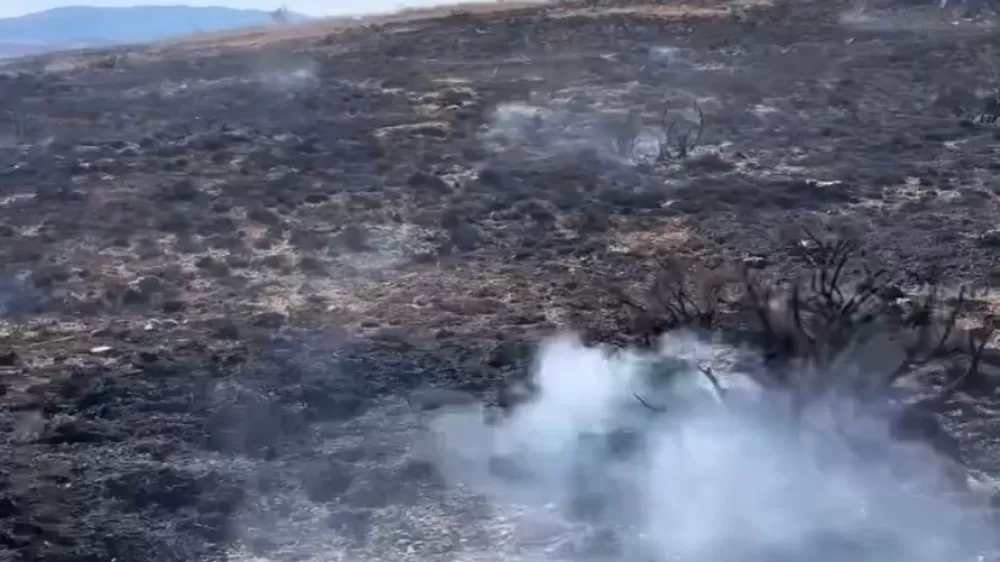 Çankırı’da çıkan arazi yangını söndürüldü