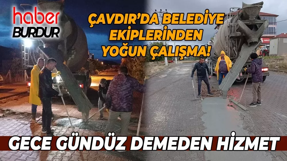 Çavdır Belediyesi'nden konforlu ulaşım için yoğun mesai