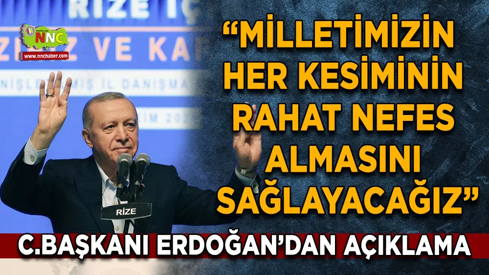 Cumhurbaşkanı Erdoğan Rize'de konuştu! Bu konulara değindi