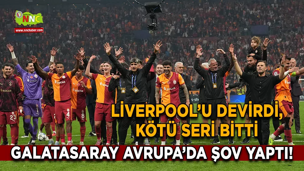 Galatasaray Avrupa’da şov yaptı! Liverpool’u devirdi, kötü seri bitti