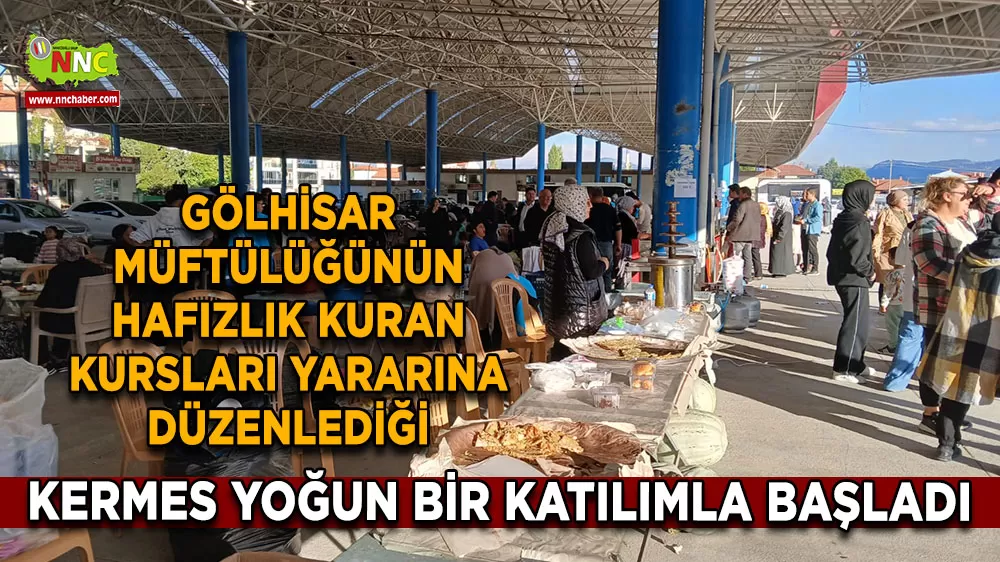Gölhisar’da büyük dayanışma! Müftülük kermesi yoğun ilgiyle başladı