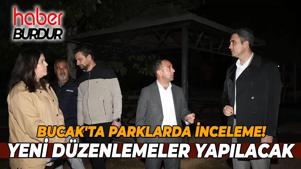 Kaymakam Kuruca'dan park incelemesi Yeni projeler yolda