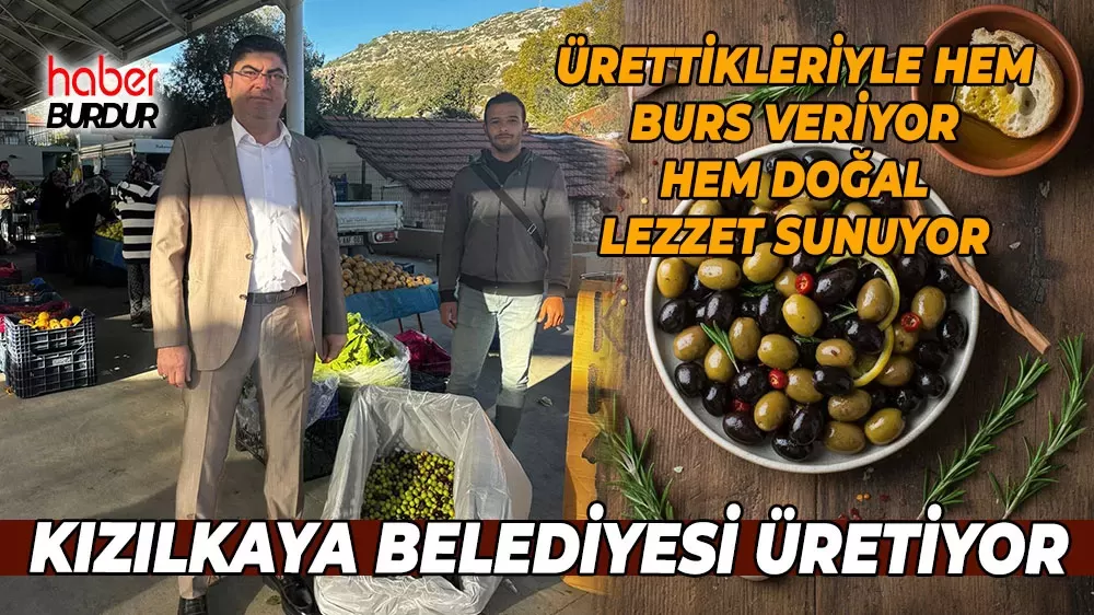 Kızılkaya Belediyesi'nden örnek proje Zeytin hasadından öğrencilere burs desteği