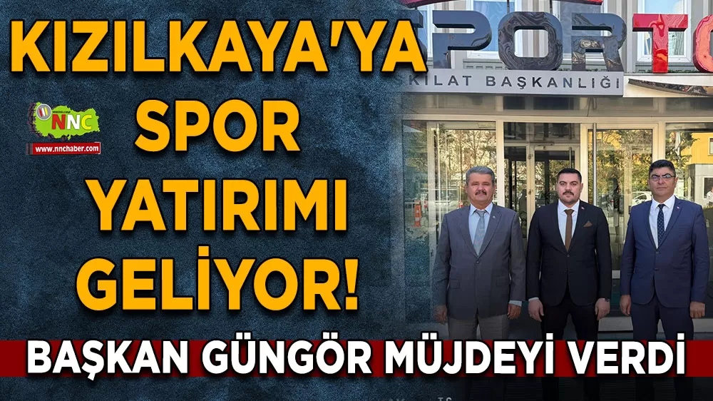 Kızılkaya'ya spor yatırımı geliyor! Başkan Güngör müjdeyi verdi
