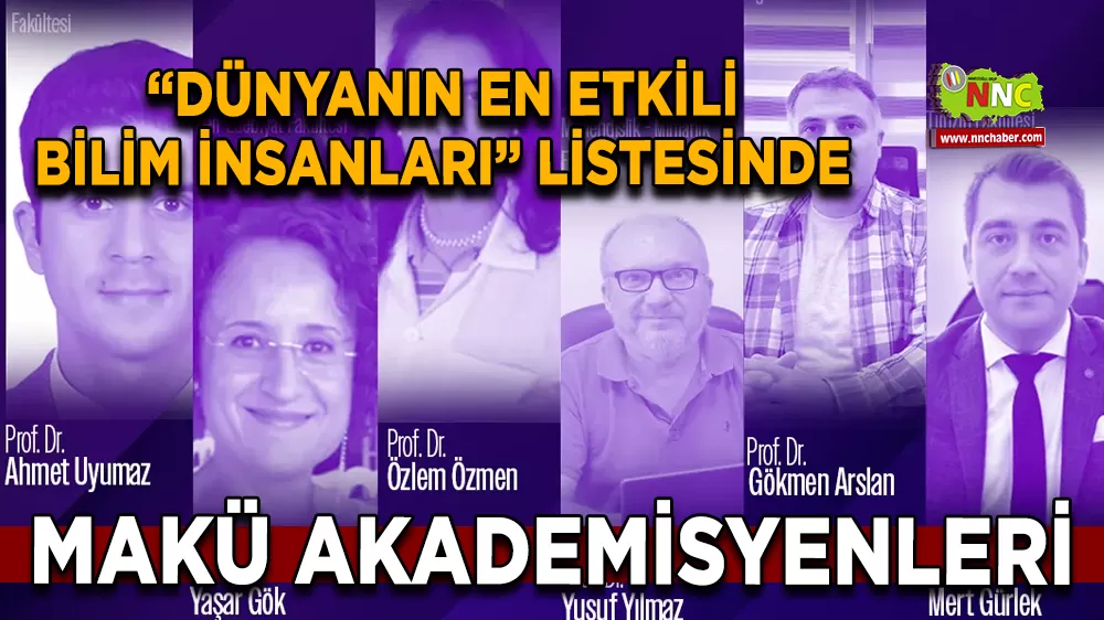 MAKÜ Akademisyenleri “Dünyanın en etkili bilim insanları” listesinde