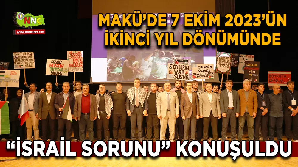 MAKÜ’de 7 Ekim 2023’ün ikinci yıl dönümünde “İsrail Sorunu” konuşuldu