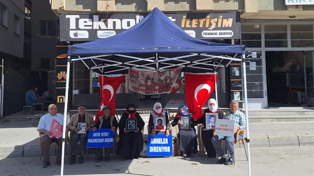 Muş’ta evlat nöbeti 216'ncı haftasında sürüyor