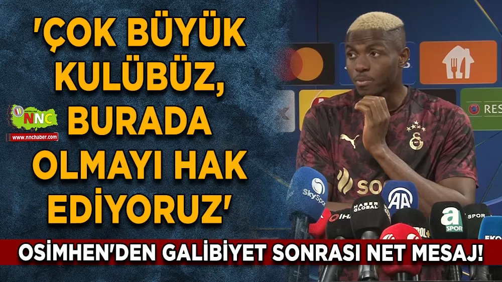 Osimhen'den Liverpool maçı sonrası net mesaj! 'Çok büyük kulübüz, burada olmayı hak ediyoruz'