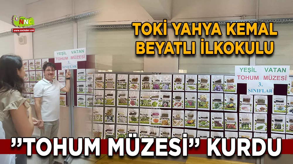 TOKİ Yahya Kemal Beyatlı İlkokulu’ndan örnek tohum müzesi!