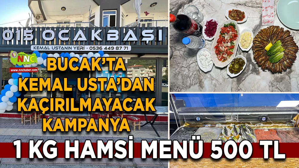 015 Ocakbaşı Kemal Usta’dan kaçırılmayacak kampanya 1 kg hamsi menü 500 TL