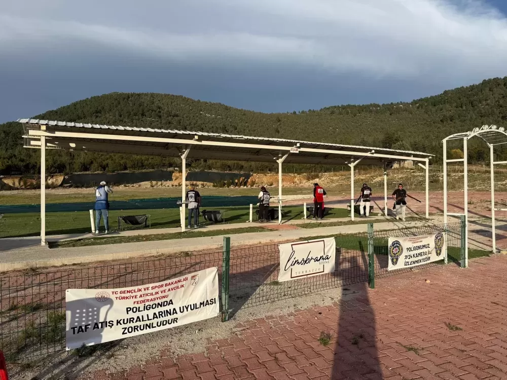 Bucak'ta trap atıcıları kupa için yarıştı