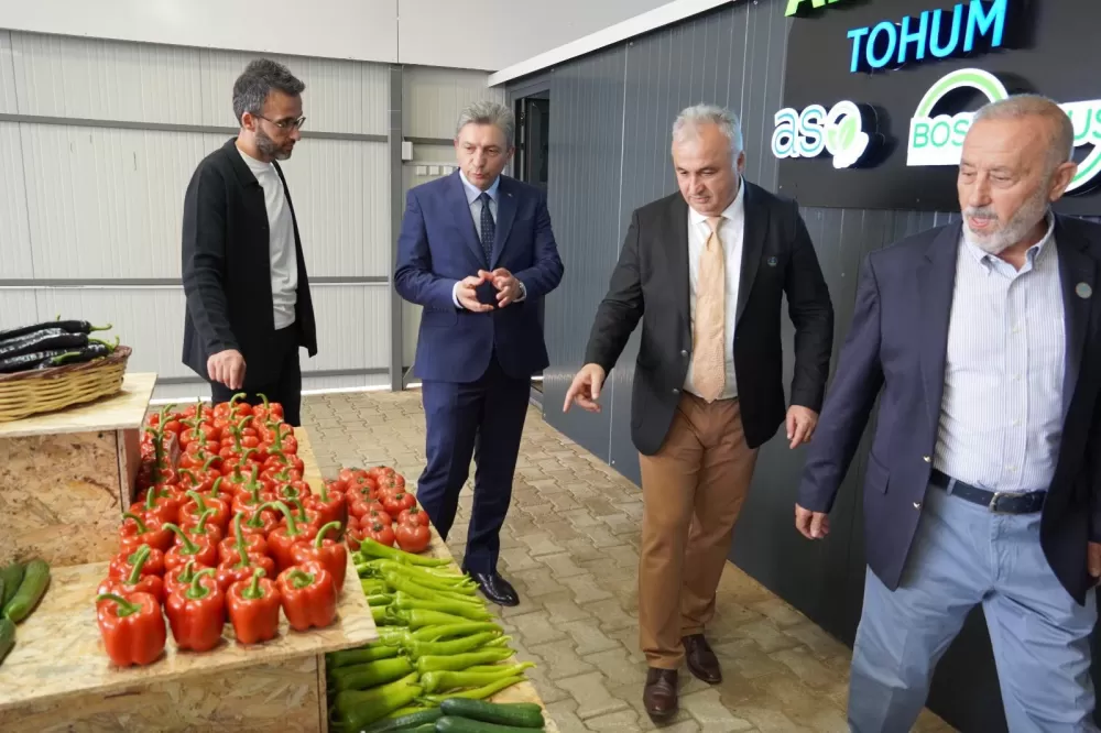 Vali Şahin'den Anamas Tohuma ziyaret Yerli üretim çalışmalarını inceledi