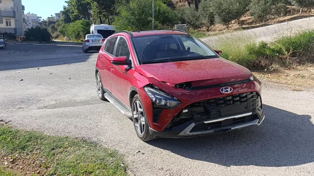 Trafik kazasında 9 aylık bebek hastaneye kaldırıldı