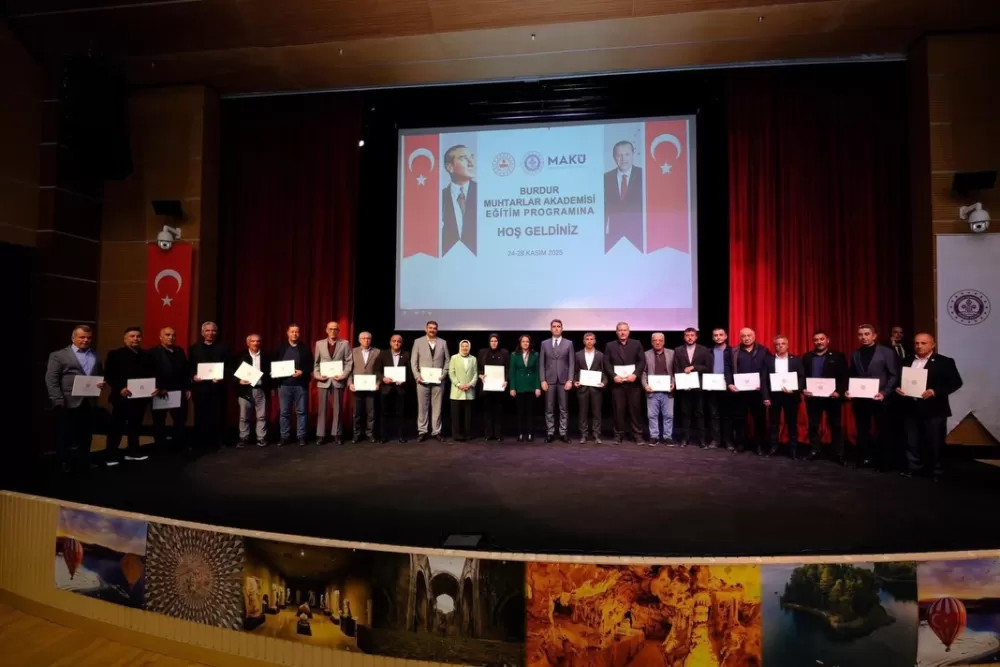 Kaymakam Kuruca, Muhtarlar Akademisi Programının kapanış törenine katıldı