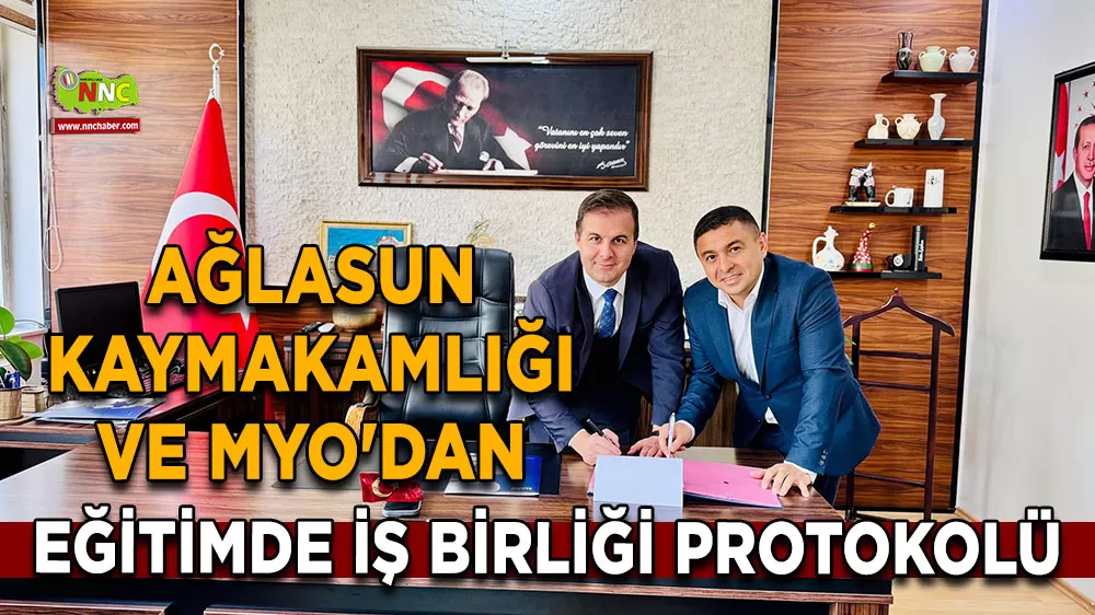 Ağlasun Kaymakamlığı ve MYO'dan eğitimde iş birliği protokolü