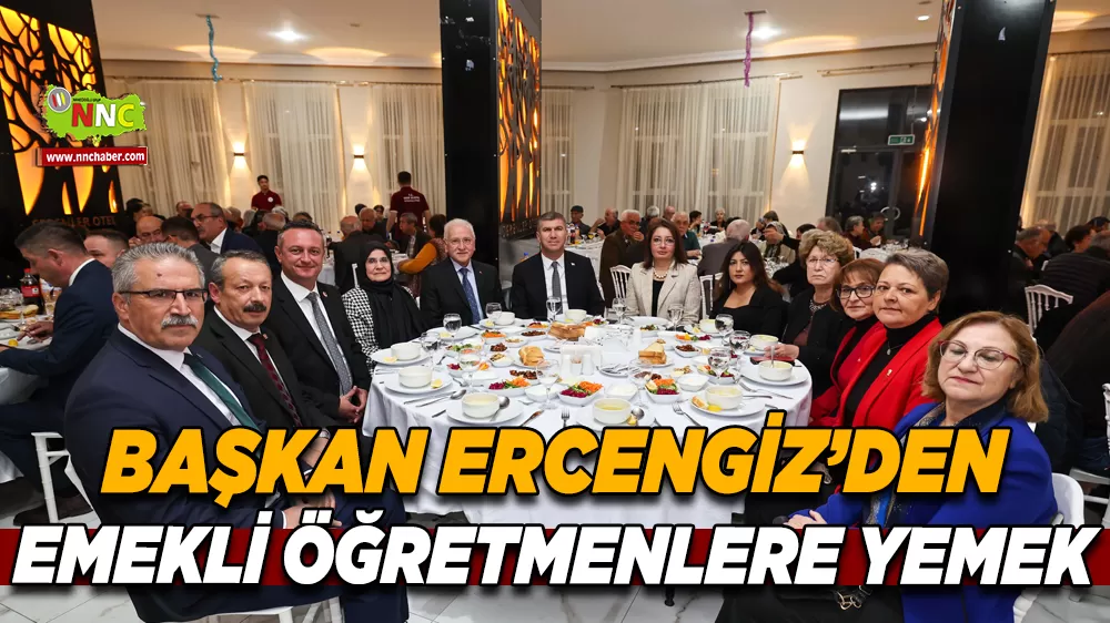 Başkan Ercengiz’den Emekli öğretmenlere yemek
