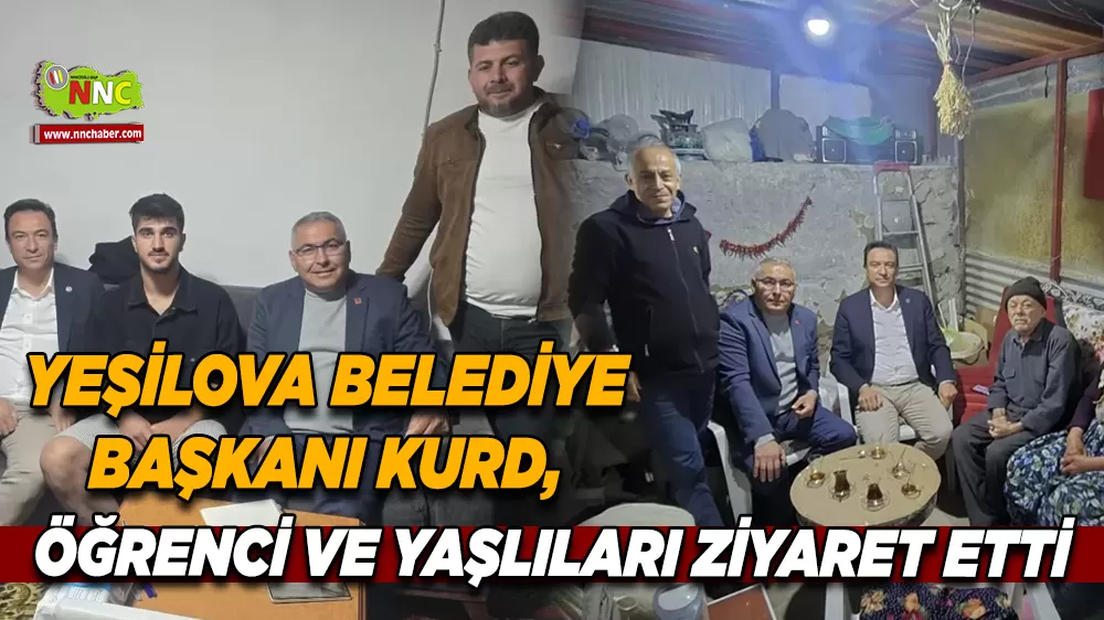 Başkan Okan Kurd’tan yaşlı vatandaşlara ve öğrencilere ziyaret
