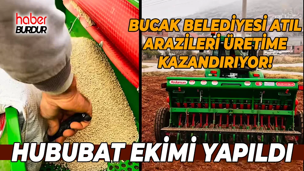 Bucak Belediyesi kullanılmayan arazileri üretime kazandırdı