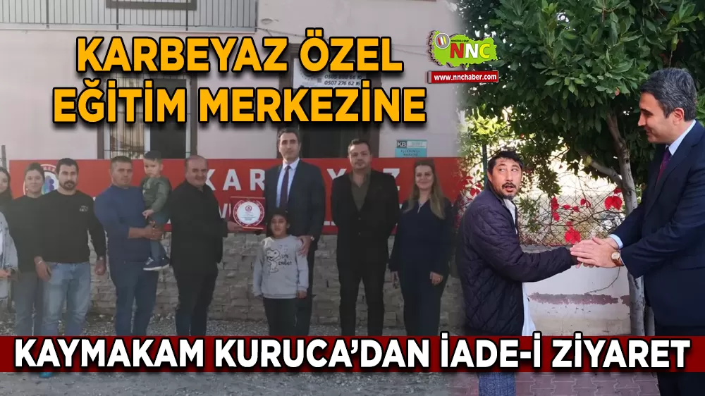 Bucak Kaymakamı Kuruca özel öğrencilerle bir araya geldi