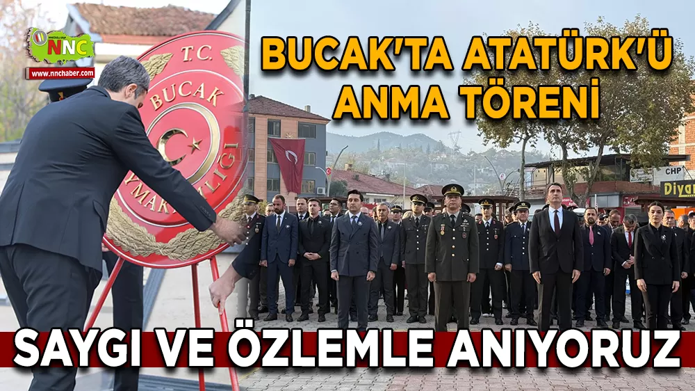 Bucak'ta Atatürk'ü anma töreni