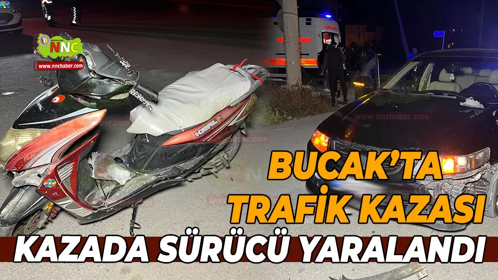Bucak'ta elektrikli bisiklet kazası! Sürücü yaralandı