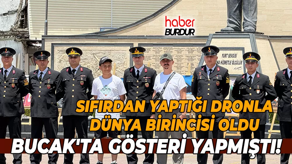 Bucak'ta gösteri yapmıştı! Sıfırdan yaptığı dronla dünya birincisi oldu