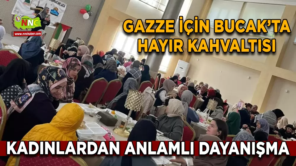Bucak'ta kadınlardan Gazze için anlamlı dayanışma