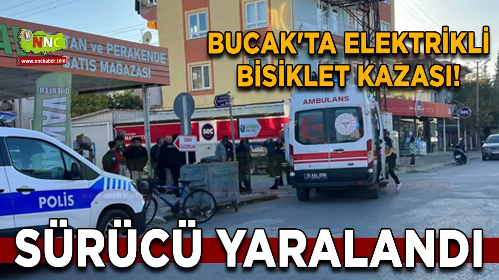 Bucak'ta trafik kazası Sürücü yaralandı