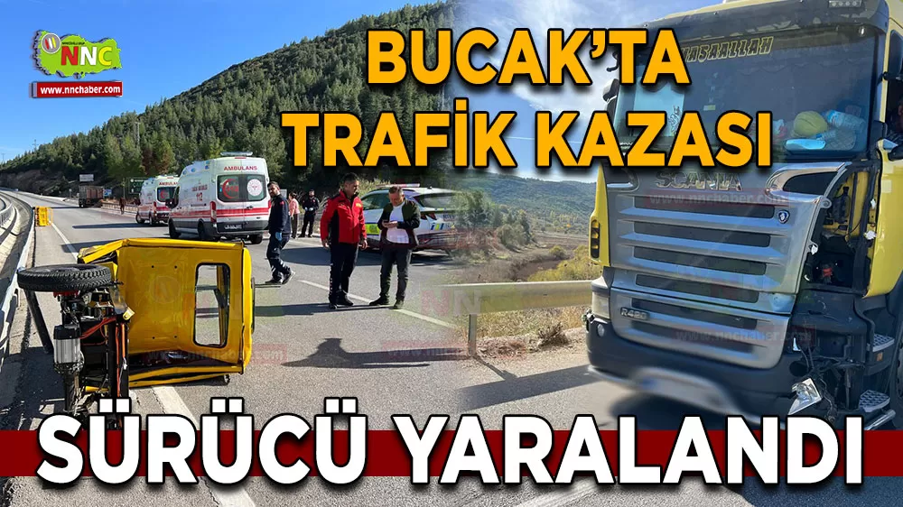 Burdur Bucak Antalya yolunda çarpıştılar! Sürücü yaralandı