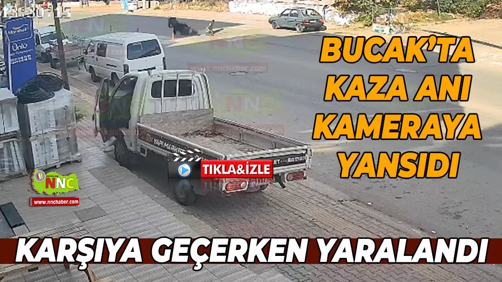 Burdur Bucak’ta motosiklet yayaya çarptı: 1 kişi yaralandı