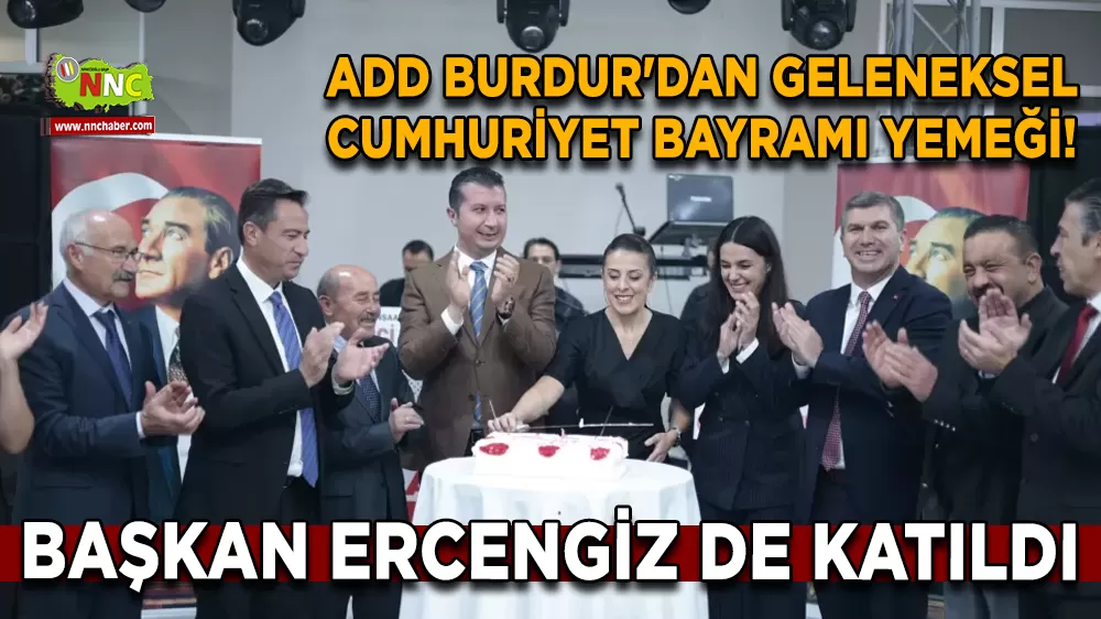 Burdur'da Cumhuriyet yemeğinde anlamlı buluşma