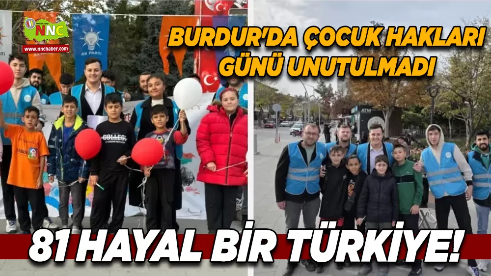 Burdur’da Dünya Çocuk Hakları Günü için anlamlı etkinlik