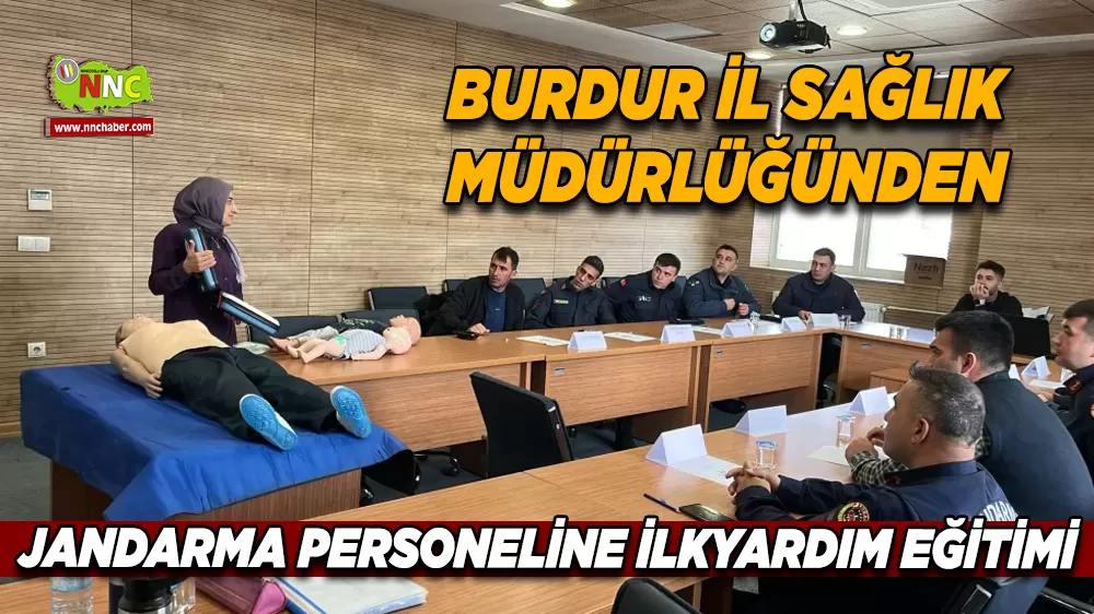 Burdur’da Jandarma personeline trafik kazalarına müdahale eğitimi verildi
