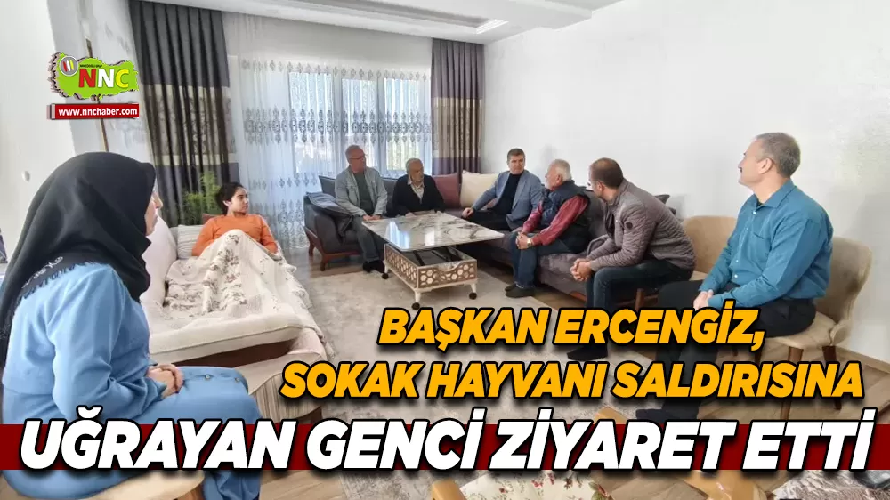 Burdur’da sokak hayvanı saldırısı Başkan Ercengiz aileyi ziyaret etti