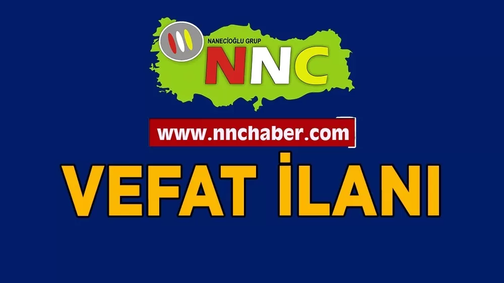 Burdur Vefat Mehmet Çetin 