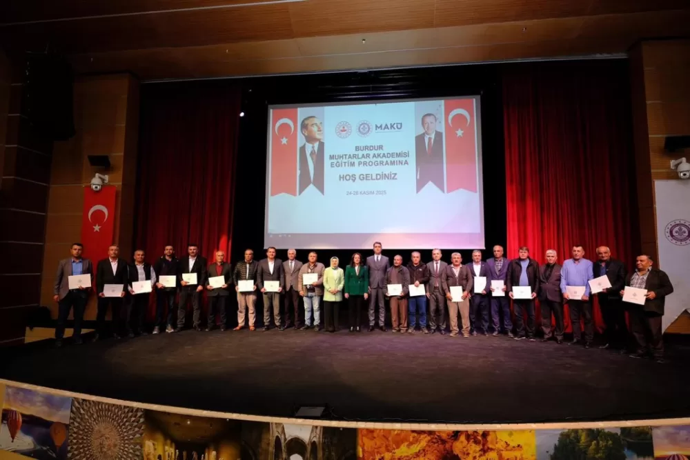 Kaymakam Kuruca, Muhtarlar Akademisi Programının kapanış törenine katıldı