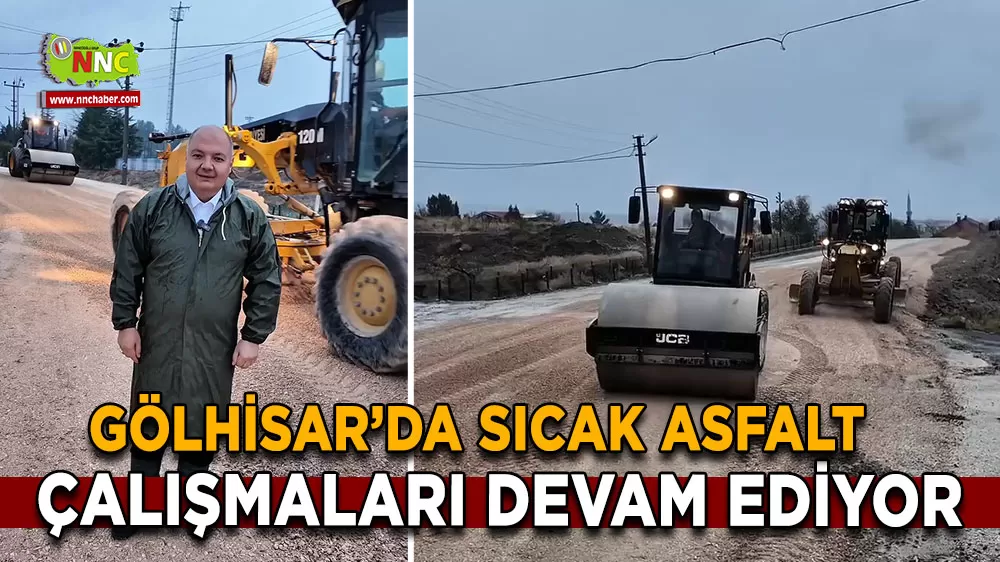 Gölhisar’da sıcak asfalt çalışmaları devam ediyor