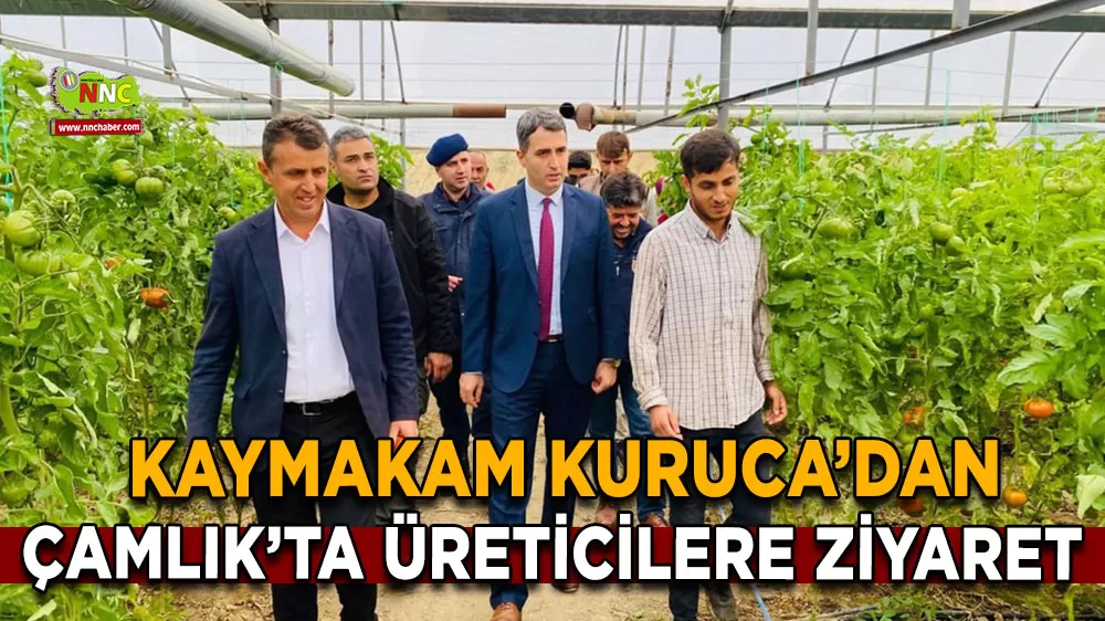 Kaymakam Kuruca’dan Çamlık Köyü’nde üreticilere ziyaret