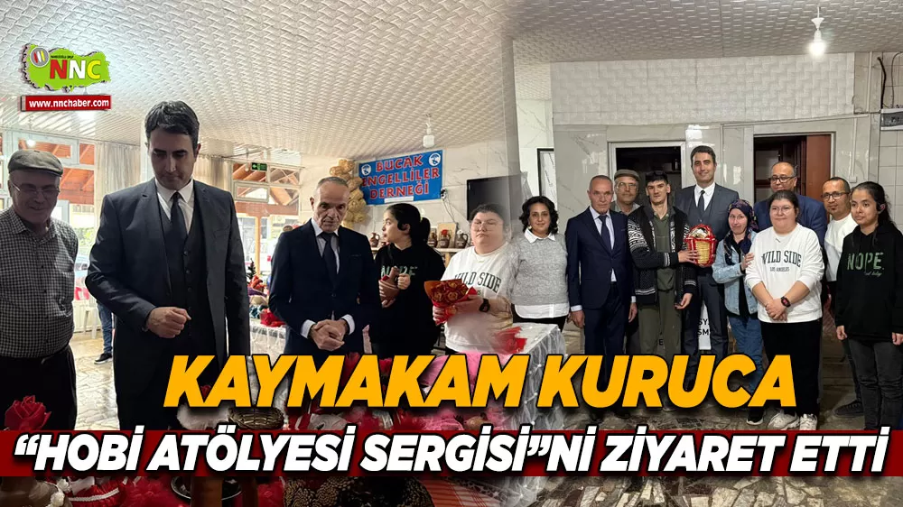 Kaymakam Kuruca, “Hobi Atölyesi Sergisi”ni ziyaret etti