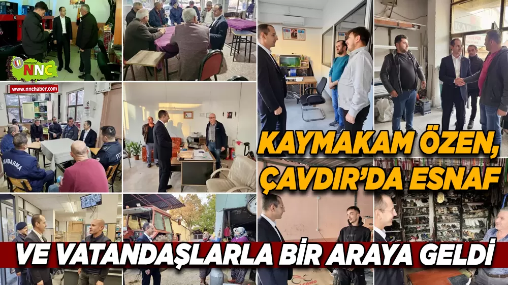 Kaymakam Özgü Özen’den Çavdır’da esnaf ve vatandaş ziyareti