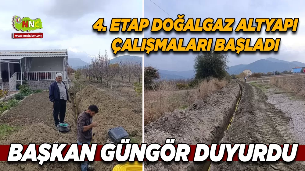 Kızılkaya Yeni Mahalle’de 4. Etap Doğalgaz altyapısı tamamlandı
