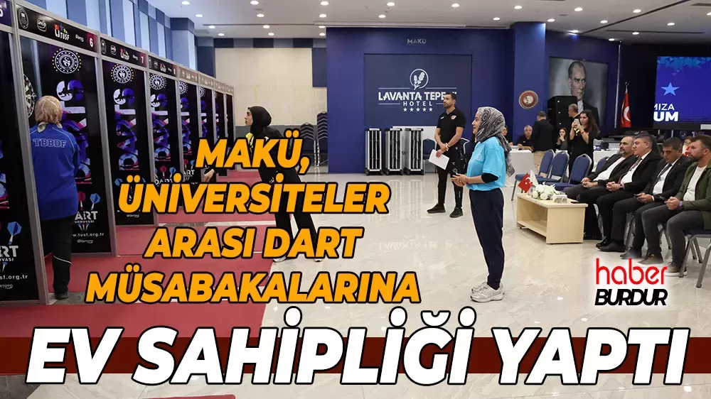 MAKÜ’de dart heyecanı Üniversiteler arası turnuva tamamlandı