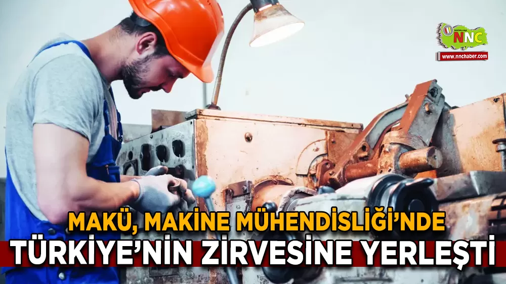 MAKÜ, Makine Mühendisliği alanında Türkiye birincisi oldu